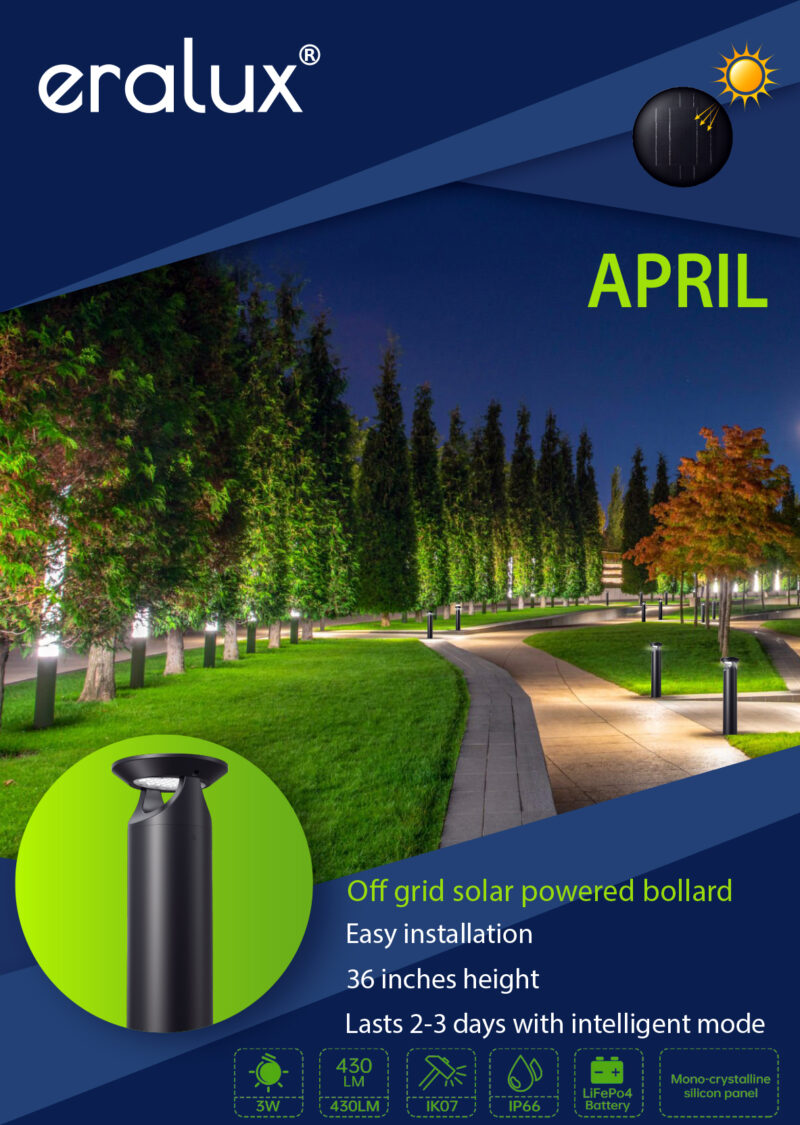 April – Solar Bollards